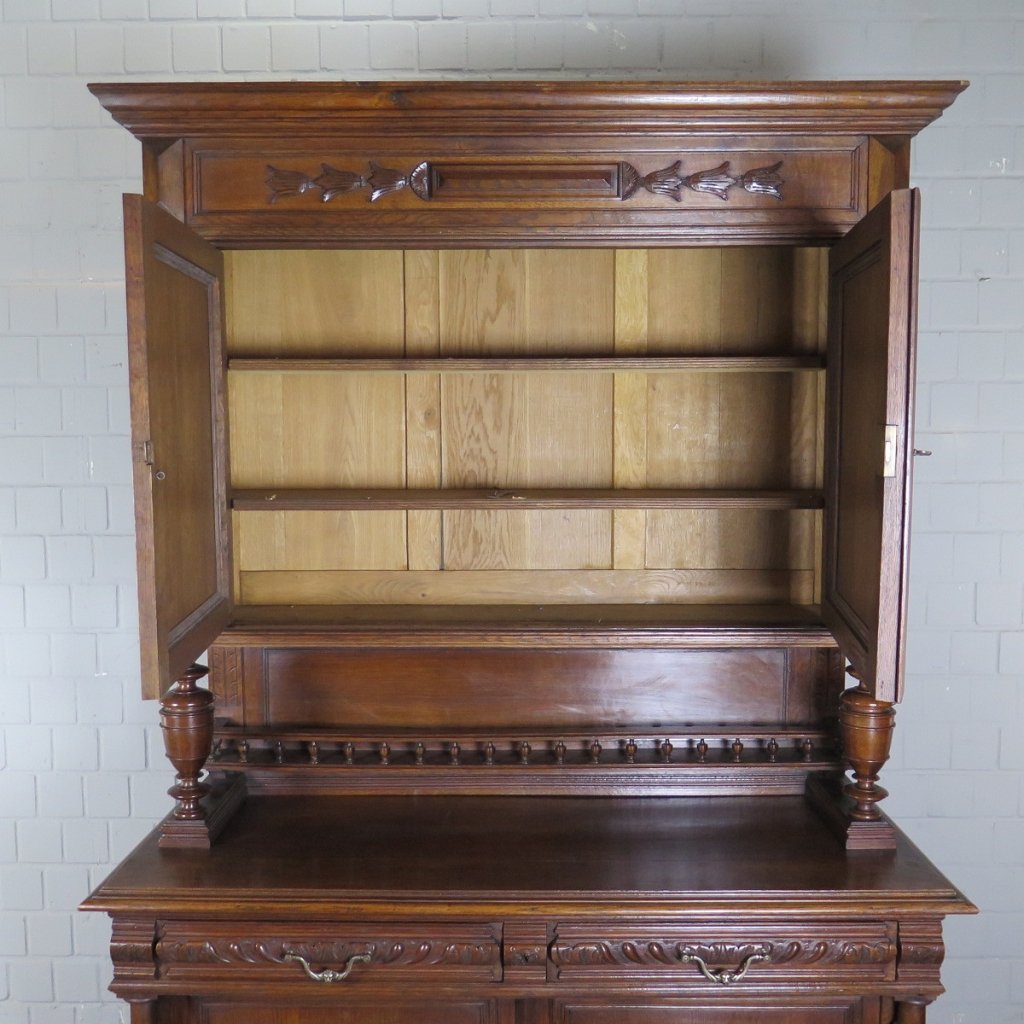 Buffetschrank Schrank Gründerzeit 1880 Eiche