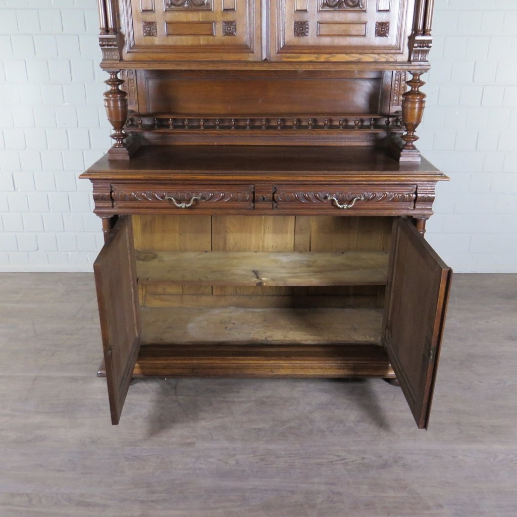Buffetschrank Schrank Gründerzeit 1880 Eiche
