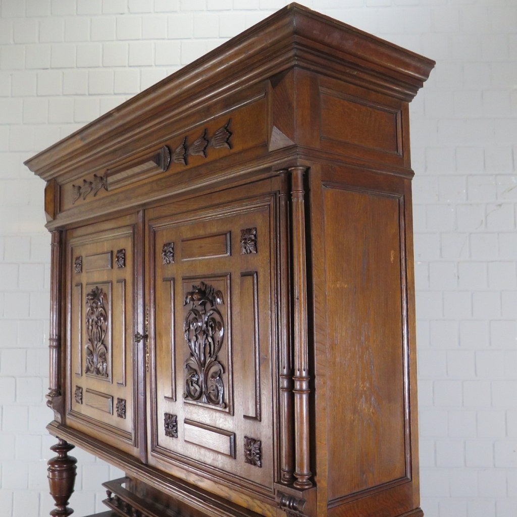 Buffetschrank Schrank Gründerzeit 1880 Eiche
