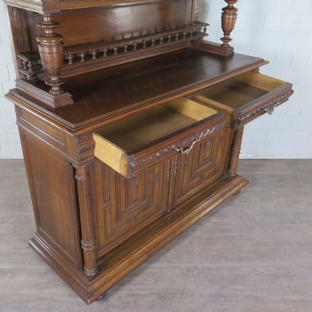 Buffetschrank Schrank Gründerzeit 1880 Eiche