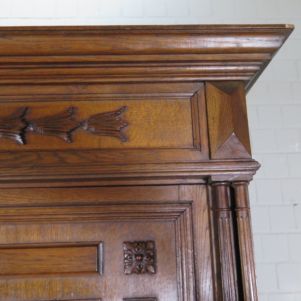 Buffetschrank Schrank Gründerzeit 1880 Eiche
