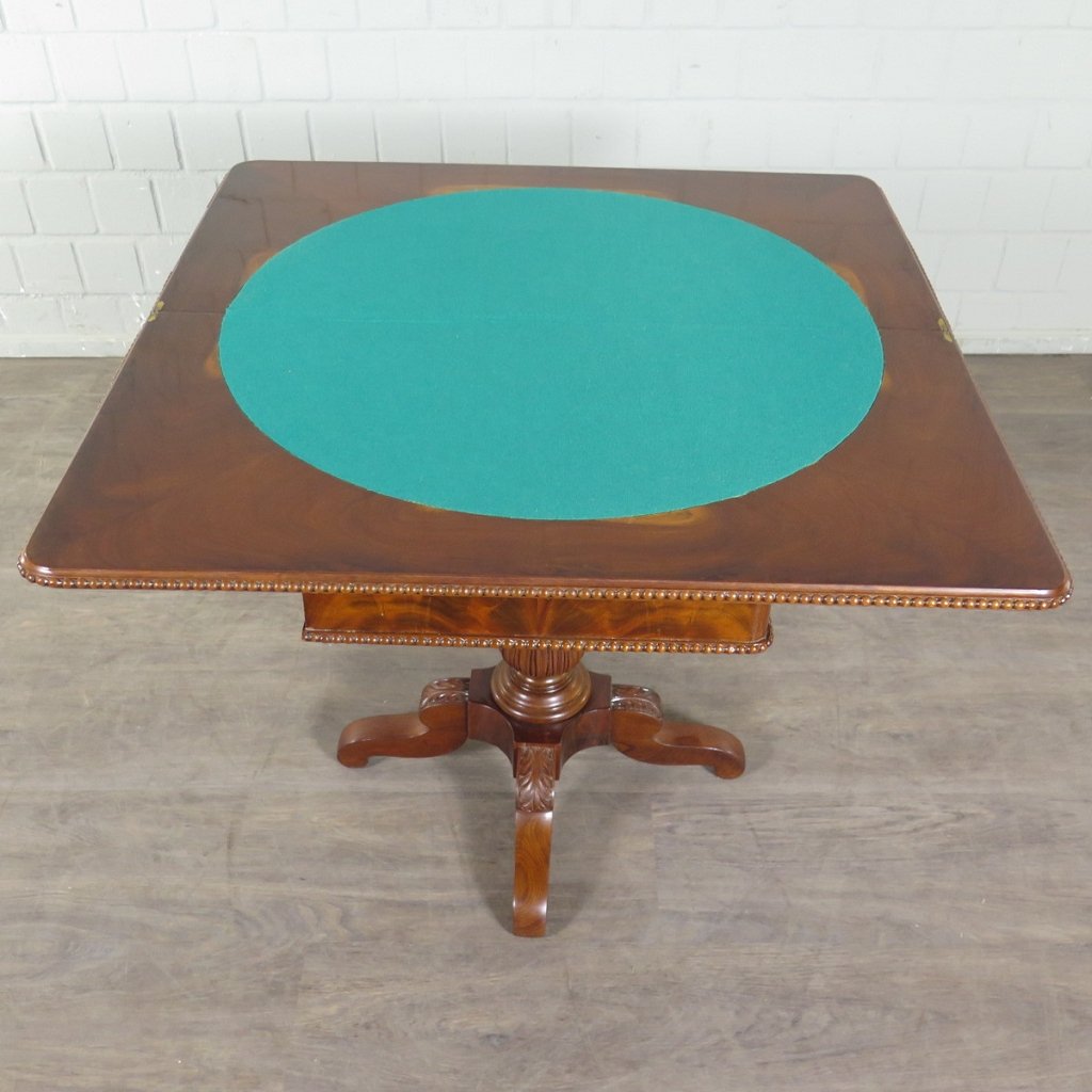 Klapptisch Spieltisch Beistelltisch Biedermeier 1840 Mahagoni