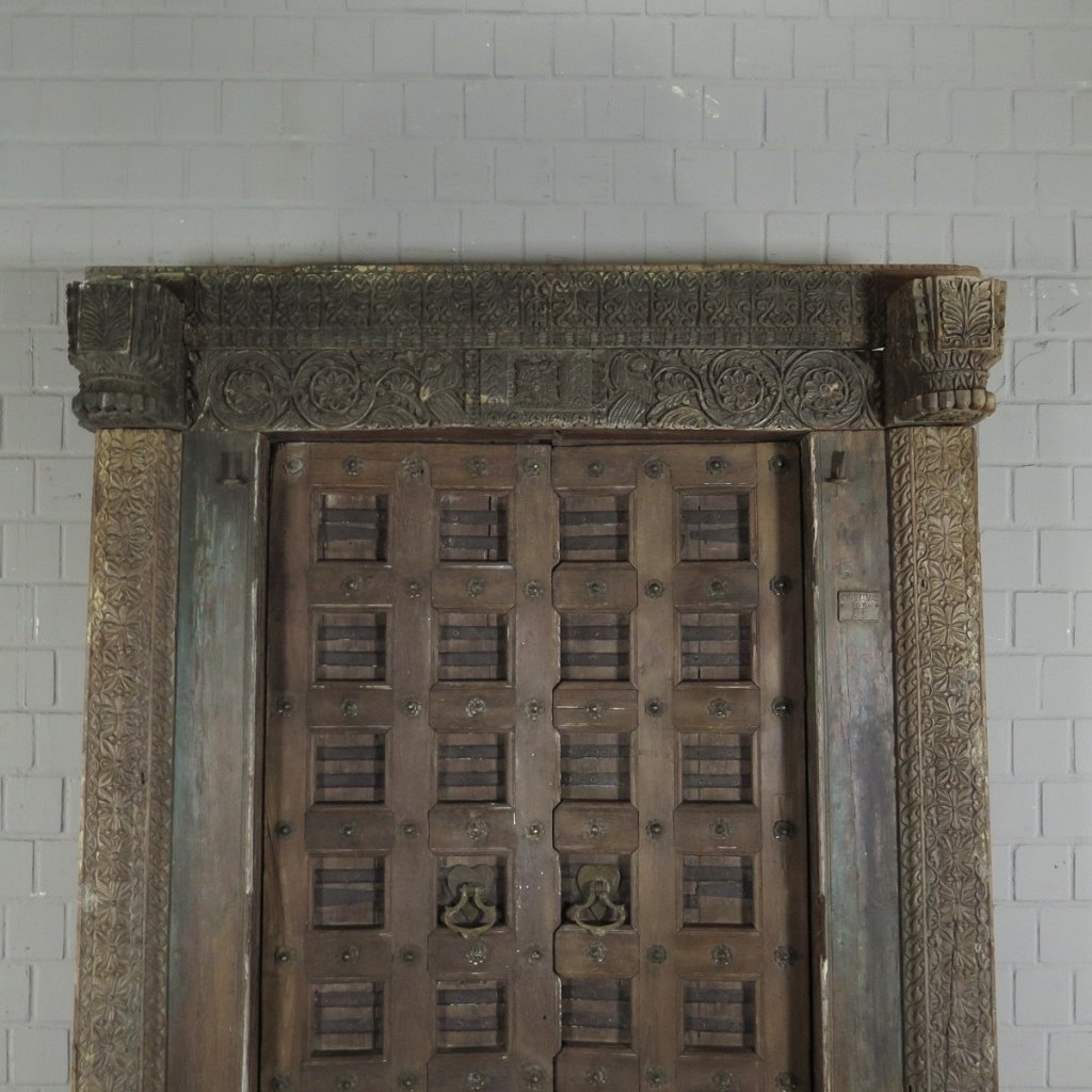 Tür Eingangstür Haustür 1920 Teakholz