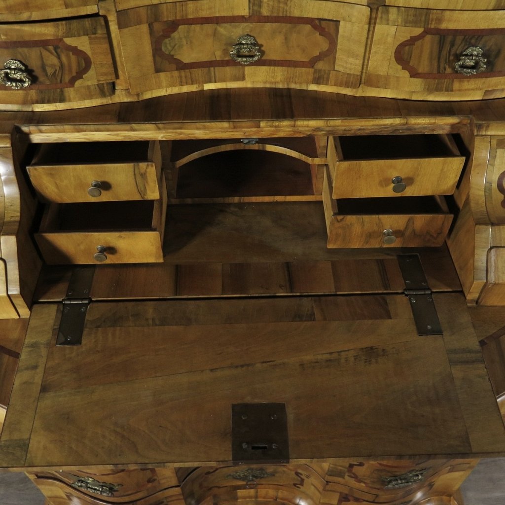 Tabernakelsekretär Sekretär Neubarock Nussbaum 1,03 m