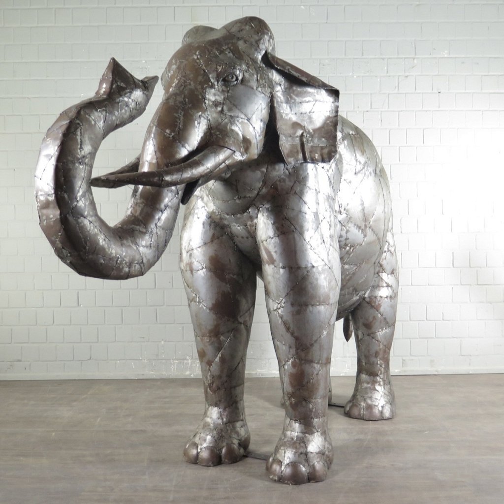 Elefant aus Stahl 1,90 m