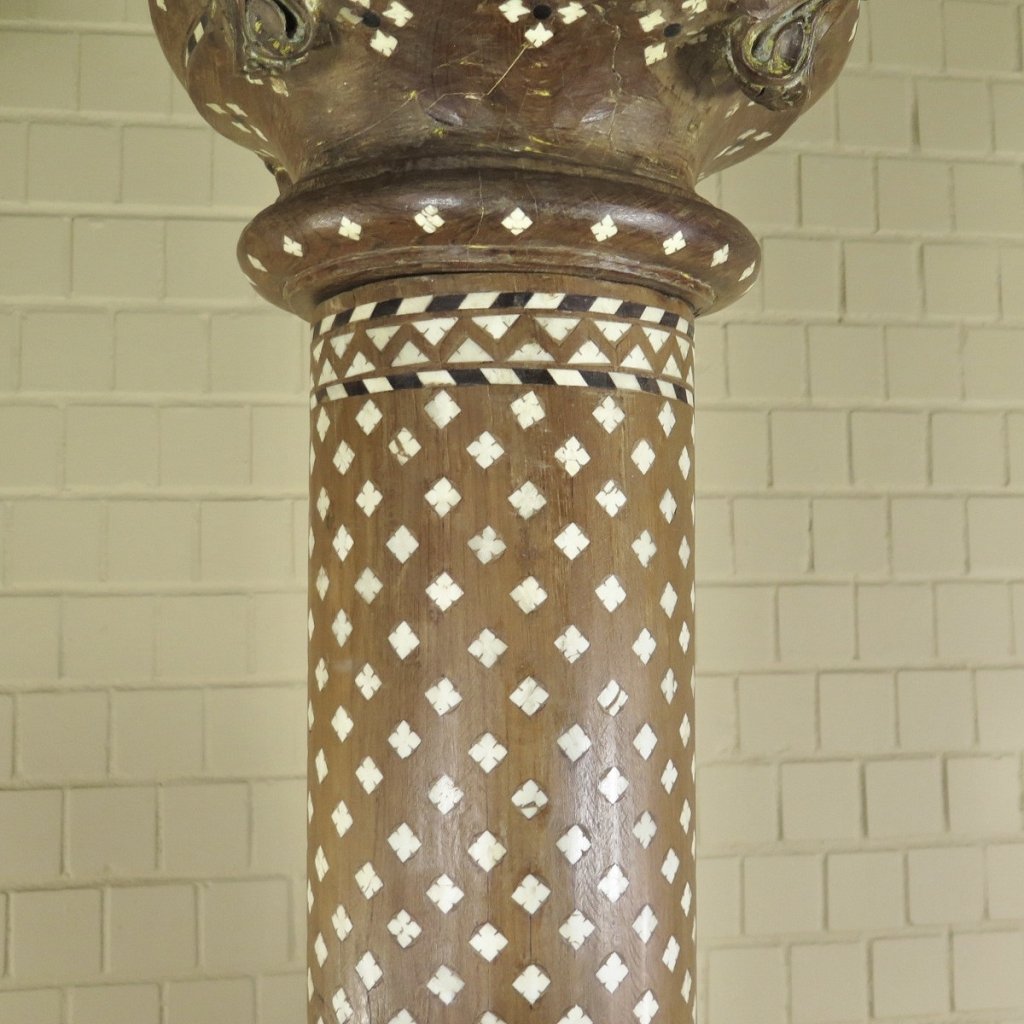 Säulen Säule Pfeiler 1910 Teakholz Set