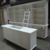 Bibliotheksschrank Ladenregal mit Leiter 4,00 m