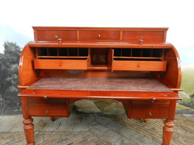 Schreibtisch Biedermeier 1860 Mahagoni