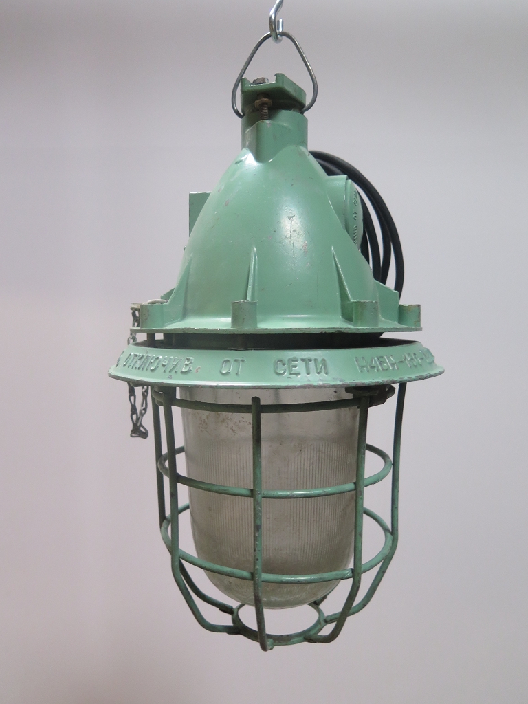 Lampe Industrielampe Hellgrün Ø 0,32 m